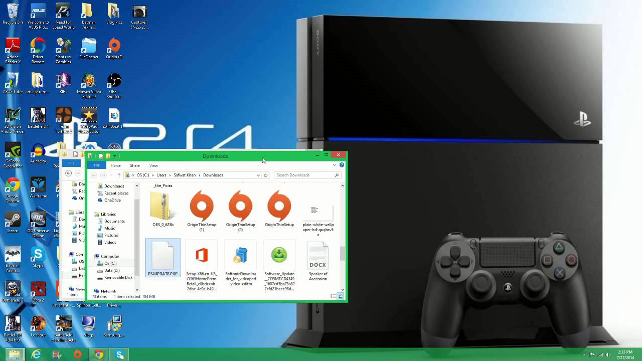 how to download ps4 games on usb