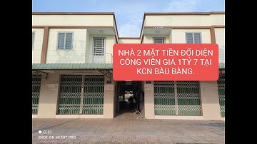 BÁN NHÀ TRỌ 2 MẶT TIỀN 155m2   GIÁ 1TỶ 7 TẠI KCN BÀU BÀNG