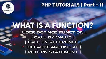 11 | What is a Function? | User-Define Function | Call by Value | Call by Reference | Default Args