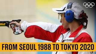 Nino Salukvadze 🇬🇪 her Olympic journey Seoul 1988 to Tokyo 2020! thumbnail