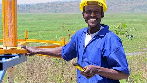 Using a manual drilling machine by Village Drill to drill shallow wells in Kenya. [Tell:0710408598]