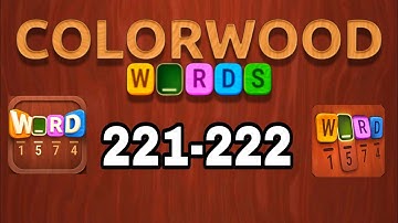 COLORWOOD WORDS Cryptogram level 221 222
