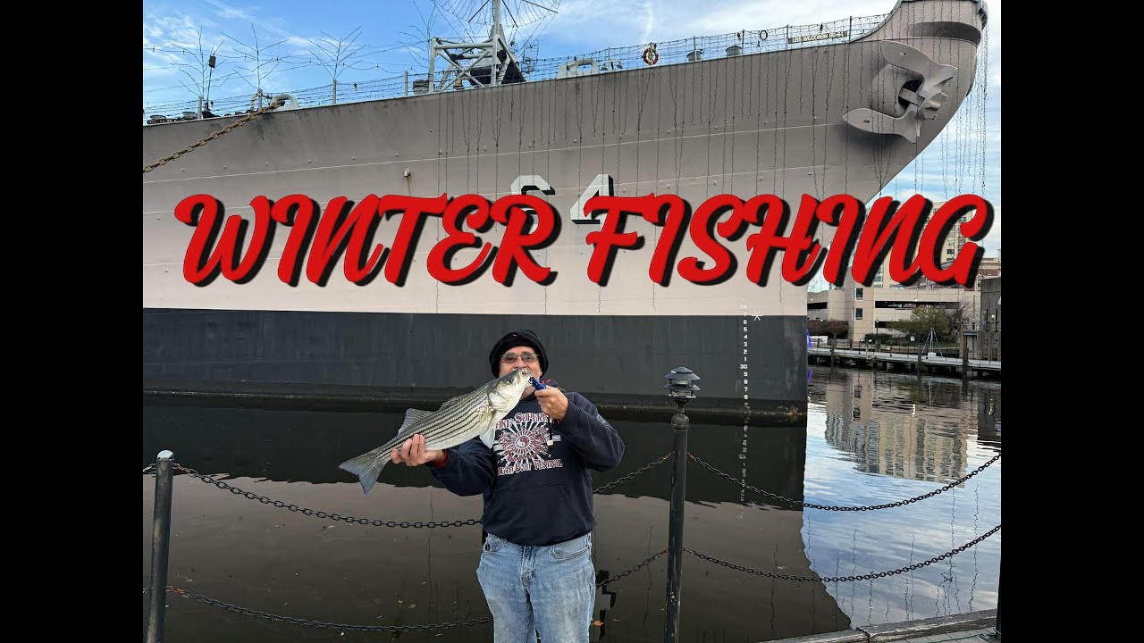 WINTER FISHING IN NORFOLK, VA. STRIPED BASS & RED DRUM CATCHES! #stripedbass #redfish #winterfishing