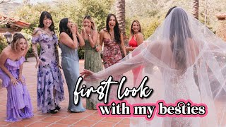 Wedding Day First Look With My Best Friends Full Dress Journey