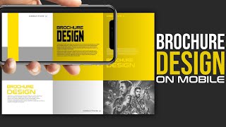 𝗕𝗥𝗢𝗖𝗛𝗨𝗥𝗘 | Brochure design in mobile | How to design Professional Brochure in PicsArt | brochure