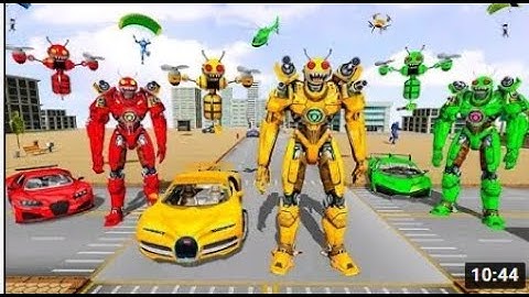 Bee Robot Car Transformation Game Robot Car Gameplay by Hamdan animation