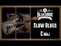 Video thumbnail of "Slow Blues in C maj Guitar Backing Track by BluesBoxTV"