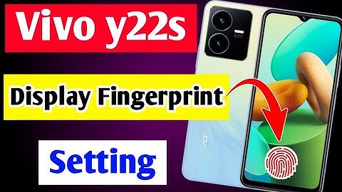 Vivo y22s me display fingerprint lock kaise lagaye | how to set display fingerprint lock Vivo y22s