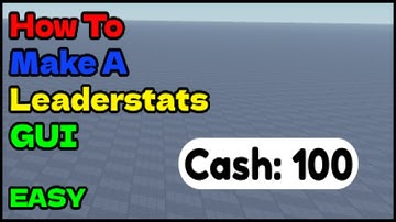 How to make a LEADERSTATS GUI in Roblox Studio (2024)