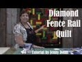 Make an Easy Fence Rail Diamond Quilt - Quilting Quickly With Jenny