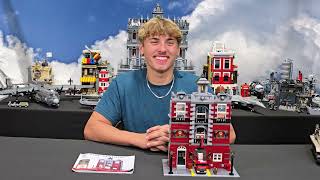 Set Spotlight: 4-Story Fire Station – 1,823-Piece Modular Build with Working Lights