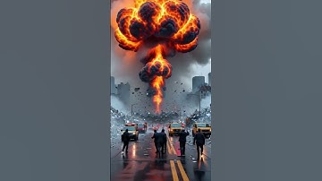 When the City Collapses in Seconds! #aishorts #fire #rescue #disaster #viral #aivideo #ai #aiart
