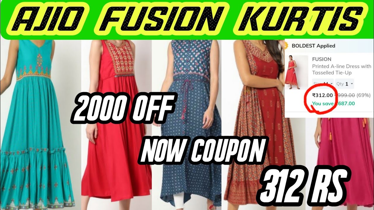 Buy Navy Kurtas & Kurtis for Women by Fusion Online | Ajio.com