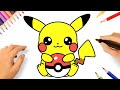 Comment dessiner pikachu kawaii mignon facile