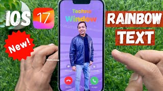 How to Create Contact Posters with Rainbow Text in iOS 17.2