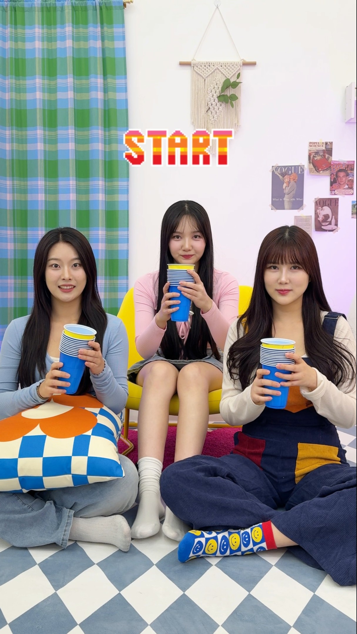 승자는 누구?? | 컵 쌓기 게임
