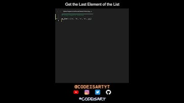 Get the Last Element of the List in Python | Python Examples | Python Coding Tutorial | Interview