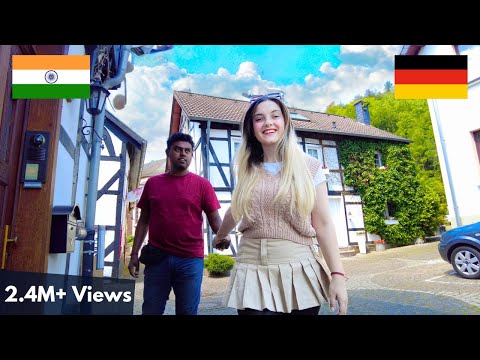 My Indian Husband visits my German Village 🇩🇪❤️🇮🇳 Village Tour Germany | Heimbach, Eifel