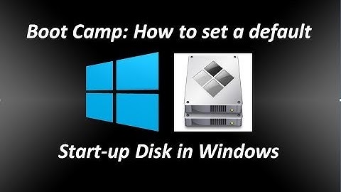 Boot Camp: How to set a default Startup Disk in Windows