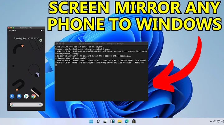 Instantly Mirror your phone to PC in 1 CLICK!