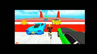 Cae racing 3D 🚗 Android Game 3D = Impossible car racing Gameplay 😎 Blue car I Am Winner 😀