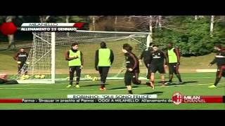 Milanello Allenamento 25-01-2013 Part 2