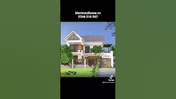 Biệt thự 2 tầng mái Thái tuyệt đẹp dành cho cặp vợ chồng trẻ, chỉ với 1 tỷ | Kiến trúc Zhome -ZH035