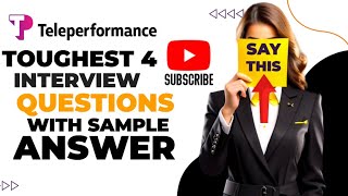 Telepeformance Toughest 4 interview Question With Sample answer