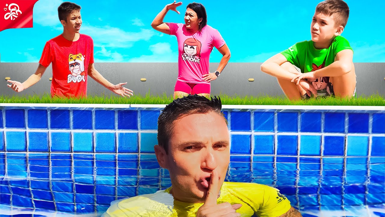 ME ESCONDI NA PISCINA PRA TROLLAR NO ESCONDE-ESCONDE NA MANSÃO DA FAMÍLIA BETERO