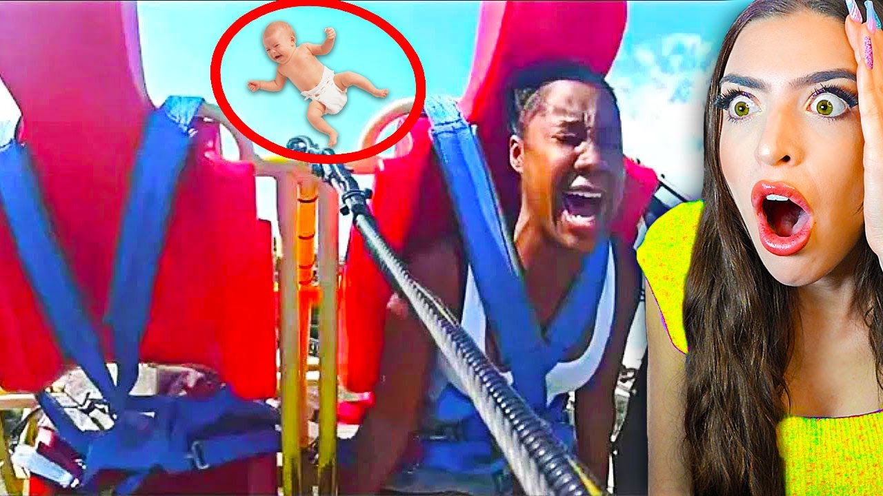 Her Baby FELL OFF The Roller Coaster..