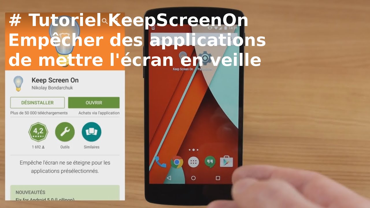 Tutoriel Comment Parametrer Une Mise En Veille Selective De L Ecran Keep Screen On Youtube Tutoriel Comment Parametrer Une Mise En Veille Selective De L Ecran Keep Screen On Youtube