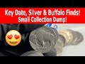 Key Date, Silver & Buffalo Finds! Small Collection Dump!  #coincollecting #coinrollhunting