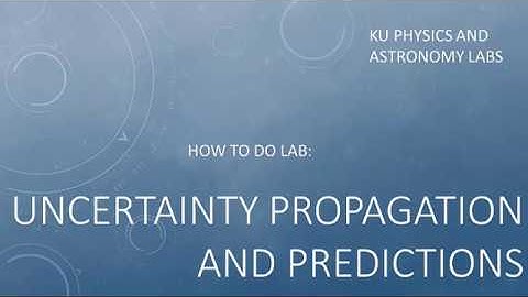 Lab Propagation of Uncertainty and Prediction - Total Difference