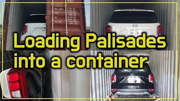 Two Palisades loading into a container (Korea)