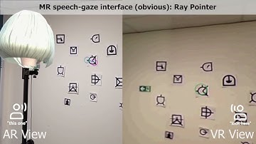 Using Speech to visualise shared gaze cues in MR remote collaboration (VR