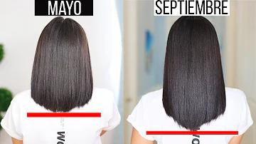 ¿Cuánto debe crecer el pelo en 4 meses?