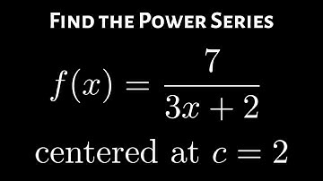 Geometric Power Series And The Interval Of Convergence