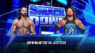 WWE 2K23 - AJ Styles vs Drew McIntyre - Latest Friday Night Smackdown