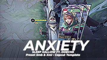 Anxiety🥀 MLBB Typography  Preset Alight Motion & Capcut Template - Rose Editzy🥀