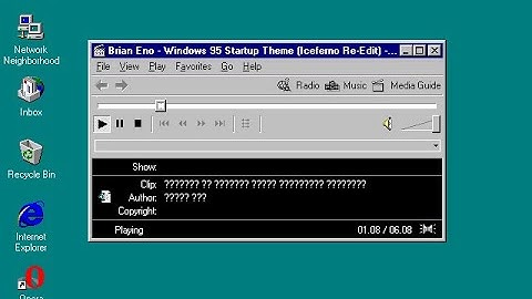 Windows 95 Startup Sound Extended with PaulStretch played on Windows 95