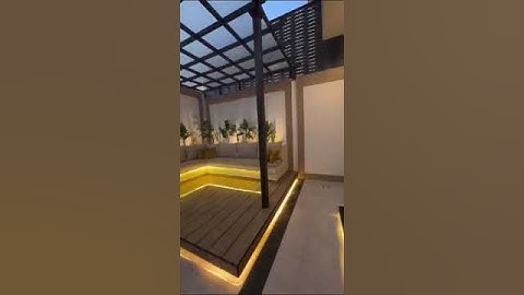 ديكور حوش فلل - استغلال مساحة مدخل المنزل استغلال الحوش والاسطح - خدمات اللاندسكيب في الرياض