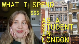 What I spend in a week as a postgrad uni student in London | Break-down by category & London rent