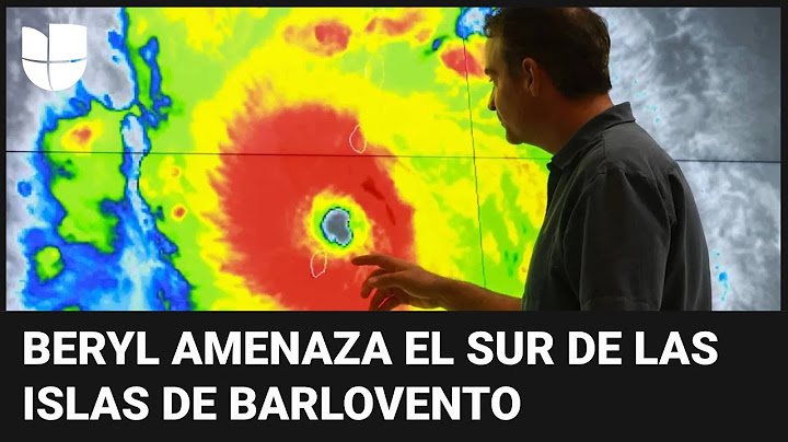 Así es la trayectoria del huracán Beryl tras tocar tierra en una isla del Caribe como categoría 4