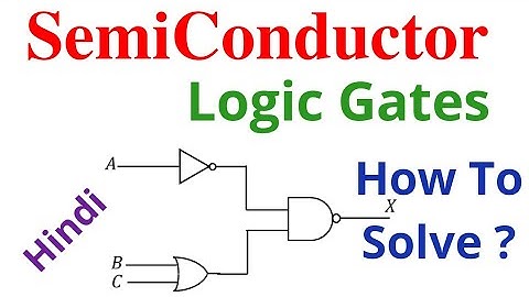 SemiConductor - Logic Gates || Full Concept || AND , OR , NOT , NAND , NOR || Hindi || Physics