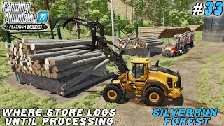 Optimizing the Storage of Logs Prior to Processing | Silverrun Forest | Farming simulator 22 | #33