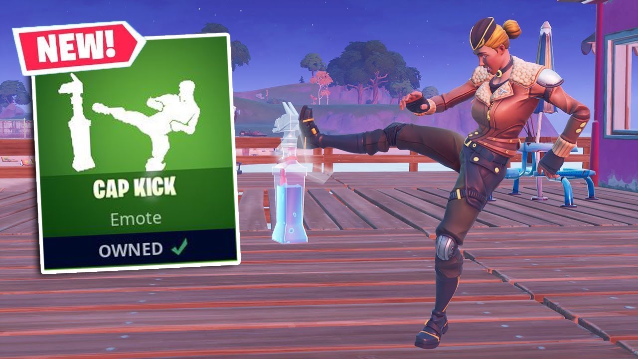 New Cap Kick Emote Gameplay In Fortnite Bottle Cap Challenge Youtube Cap Kick Fortnite Cap Kick Fortnite New Cap Kick Emote Gameplay In Fortnite Bottle Cap Challenge Youtube