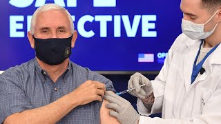 Mike Pence receives coronavirus vaccine live on TV