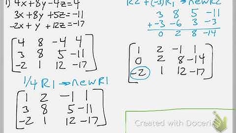Math 111 : 10.3 #1 (Precalculus Tutorial : Matrices & Systems of Linear Equations)