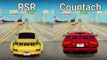 NFS Heat: Porsche 911 Carrera RSR 2.8 vs Lamborghini Countach - Drag Race