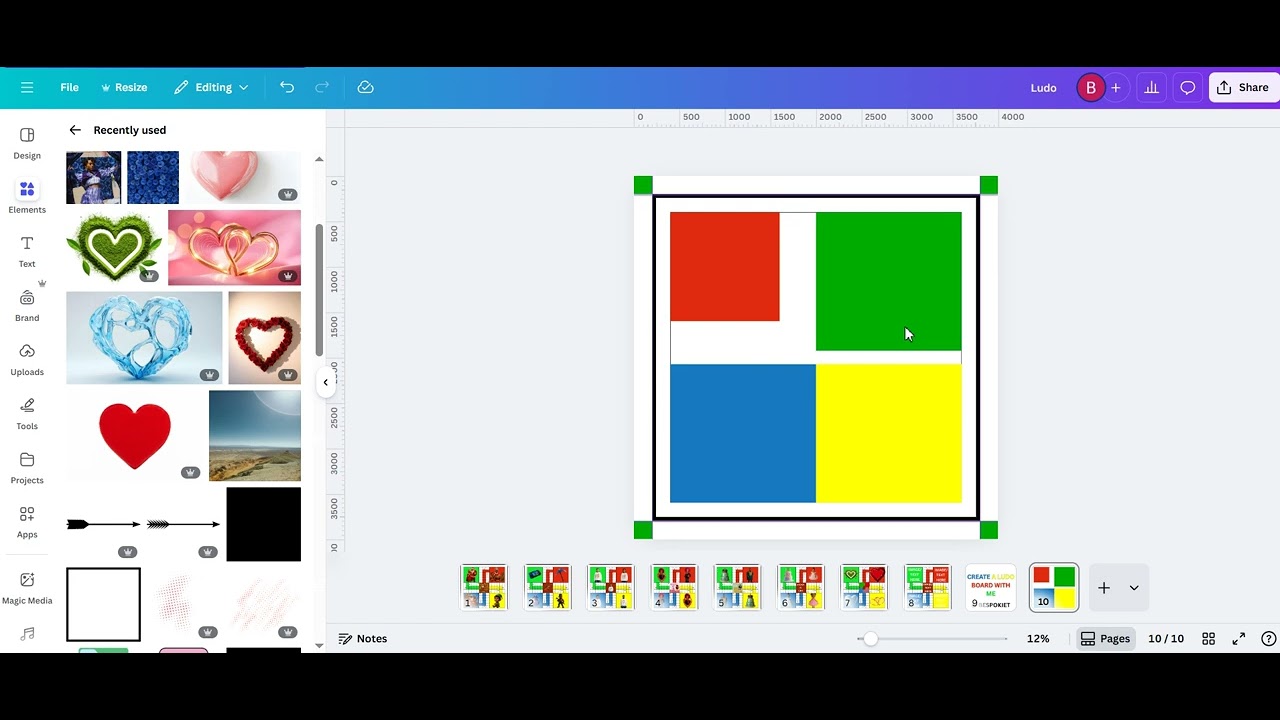 Christmas Ludo board game Canva tutorial 🎄🎲 - YouTube